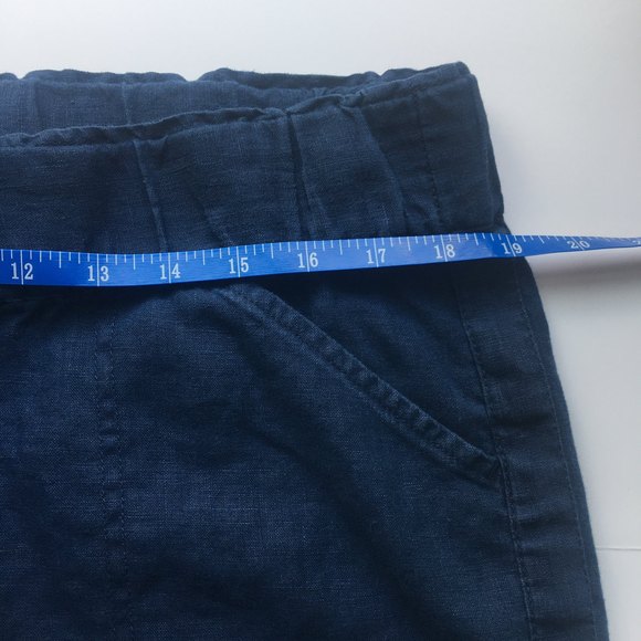 Pure Jill linen cropped pant, sz L - Picture 9 of 10